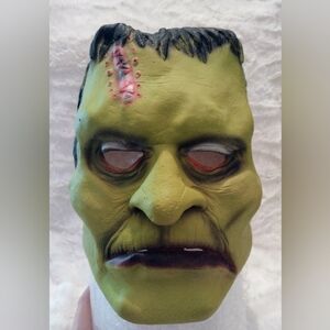 Frankenstein Halloween Mask Paper Magic Group Green Creepy Latex 2008 Monster